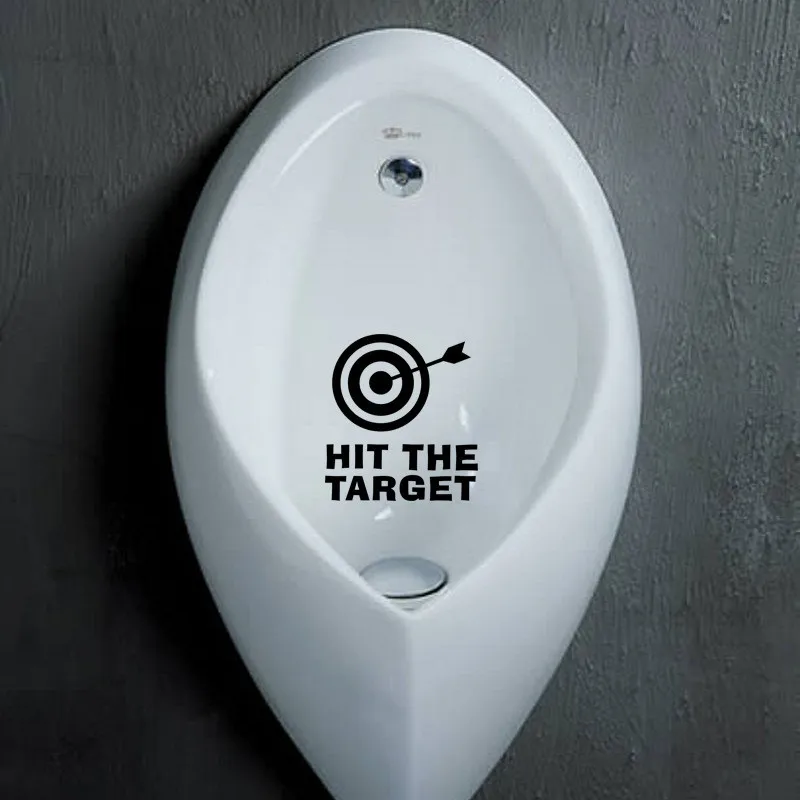 Toilet Sticker Potty Training Targets for Men and Boys Vinyl Decal Sticker Removable Bullseye Target Aiming Decal