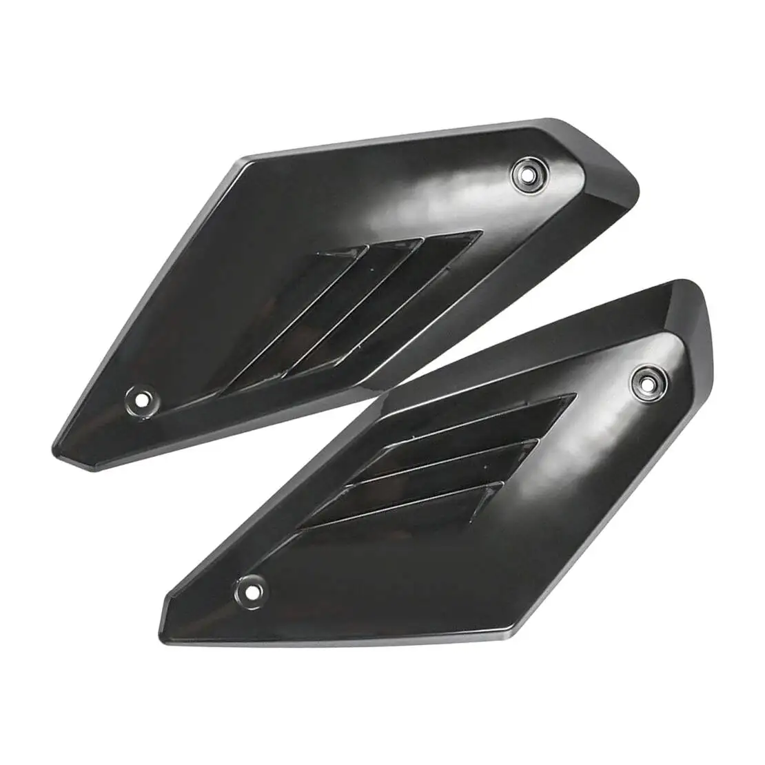 1 Pair Black Motorcycle Side Panel Shell Wall Shells Protective Protector Cover ABS Plastic Fit for Honda CB650R 2019 2020 2021