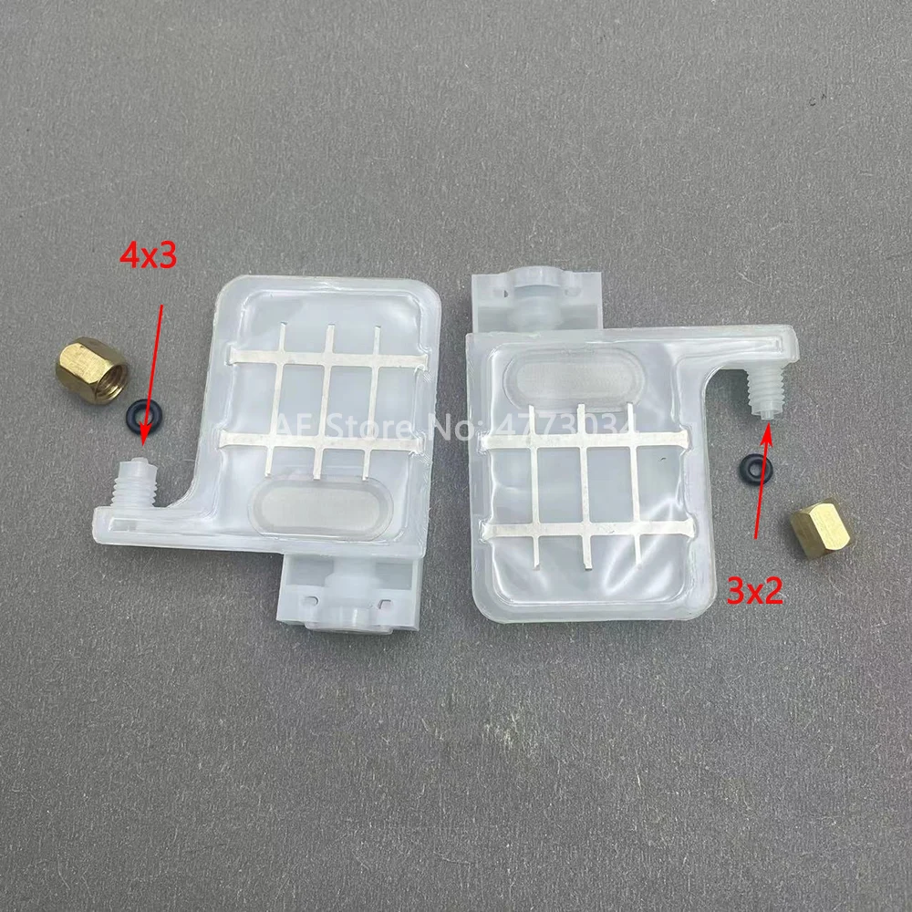 20PCS Damper DX5 Square Head For Galaxy Allwin Human Xuli Witcolor Inkjet Printer XP600 4720 I3200 Printhead Ink Dumper Filter