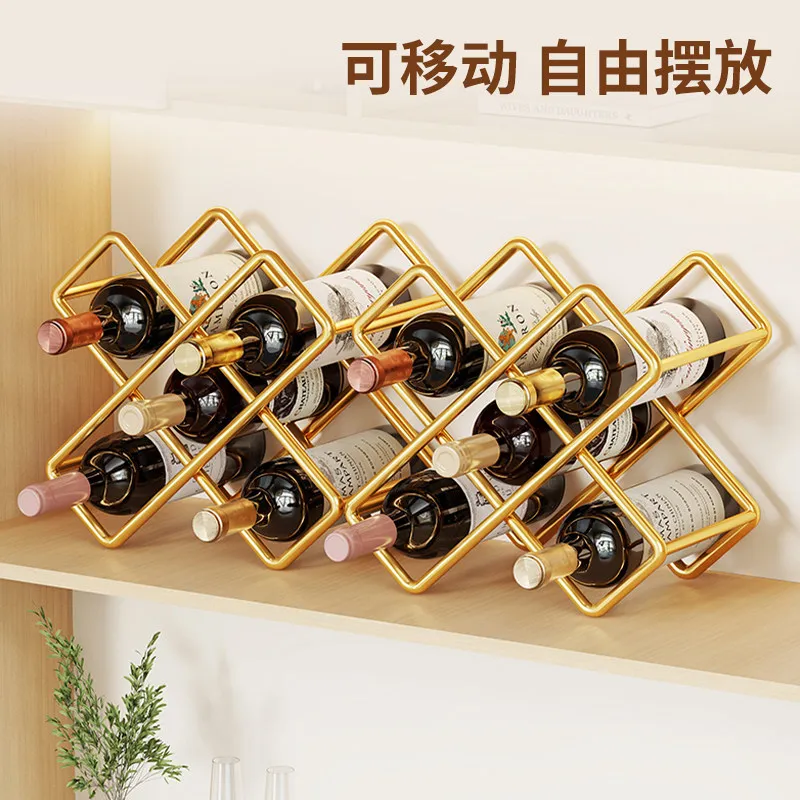 YFY small wine rack, red wine storage rack, foreign finishing rack, multi-functional storage , display