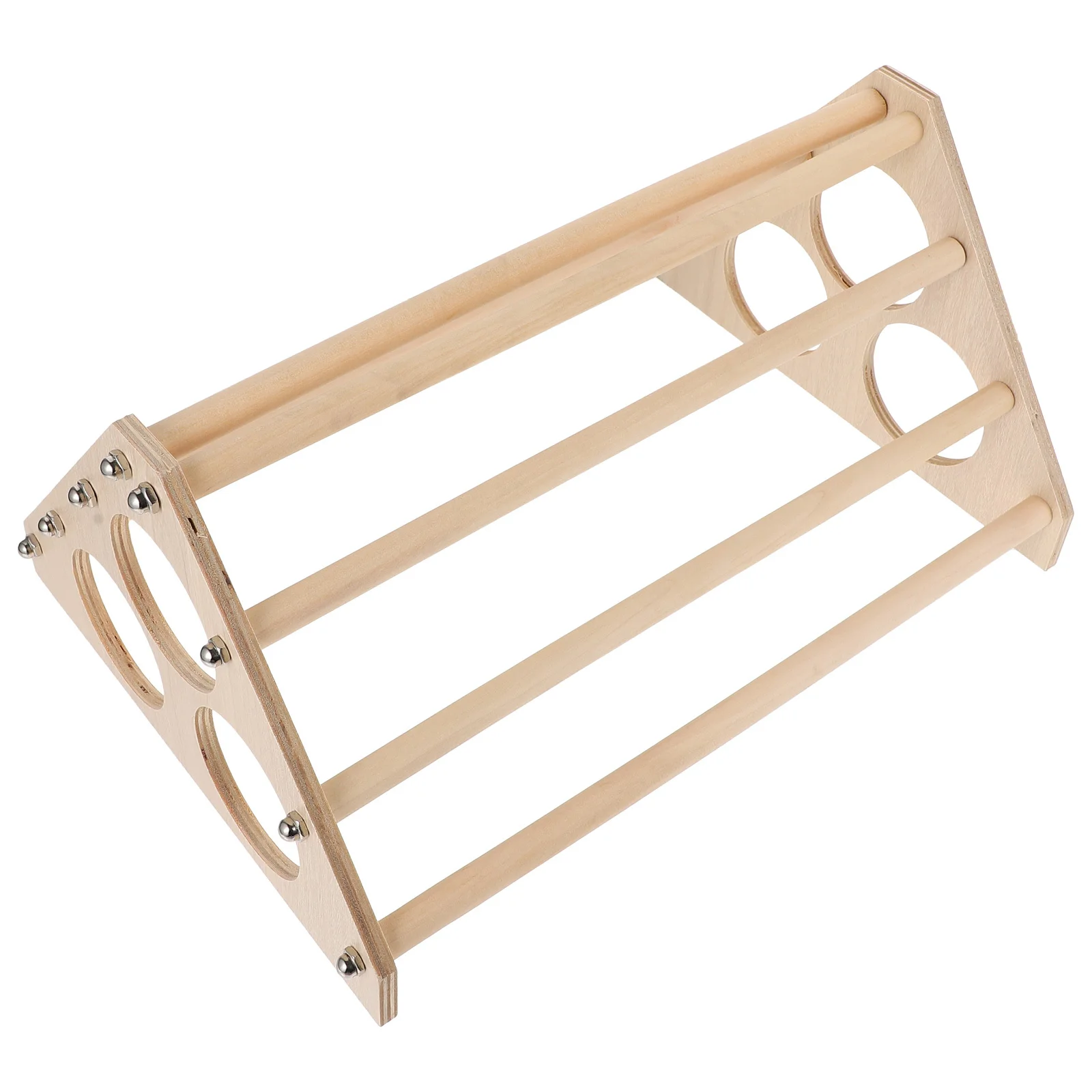 

1pc Chicken Standing Wooden Hen Stand For Rooster Hen Pet Balancing Durable Parrot Stand Chicken Perch Farm Home Use