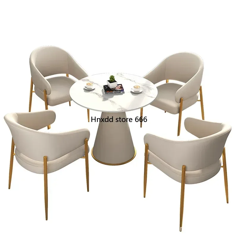 Gold Living Room Chairs Accent RelaxWhite Luxury Designer Dining Room Chair Nordic Chaises De Bureau Room Furniture MQ50KT