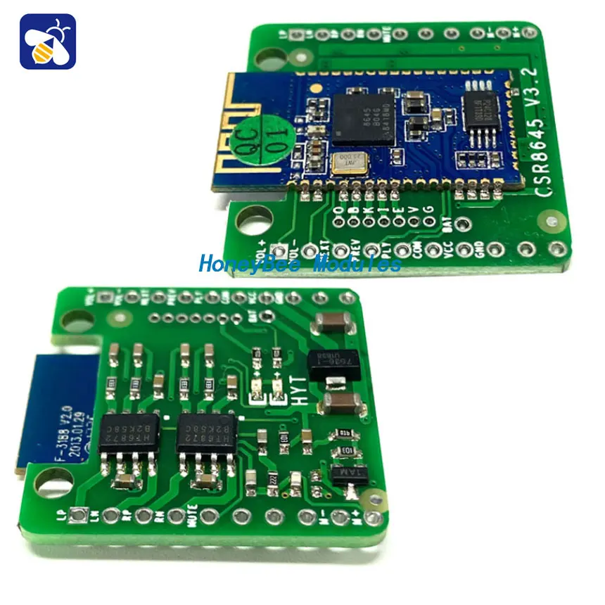 CSR8645 Bluetooth 5.0 amplifier board module audio receiver APTX dual 5W speaker audio amplifier lossless