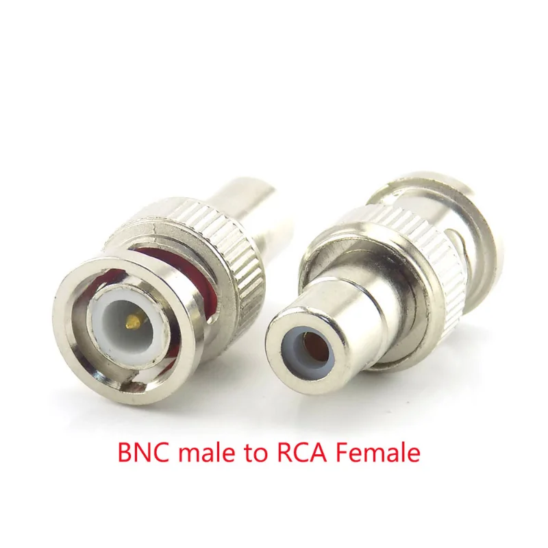 2/5/10Pcs BNC Connector Female to Female BNC Male to Male RCA Female BNC female to RCA Male Adapter for System Video CCTV Camera