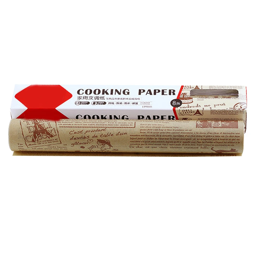 

1pcs 1 Roll Oil Proof Liner Non-Stick Parchment Sheets Air Fryer Pad For Cookies Bread Barbecue Food Wrapping Grease Resistant