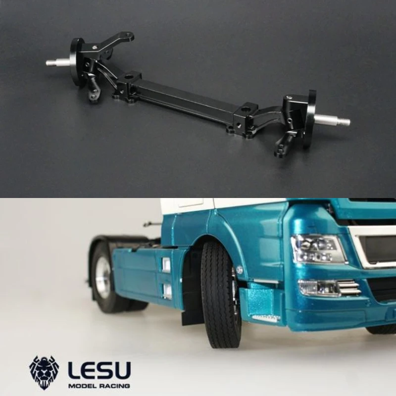 

LESU 1/14 грузовик без питания передний мост для Tamiya 1:14 RC тягач самосвал детали самосвала DIY аксессуары Q-9051