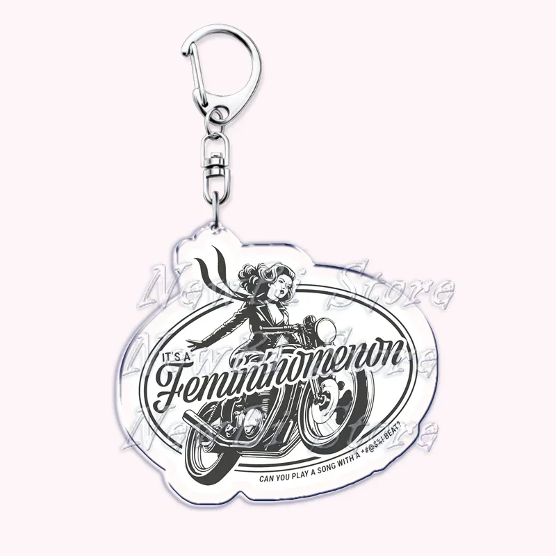 Trending Singer Pink Pony Club Good Luck Babe Keychains for Accessories Bag Hot To Go Femininomenon Keyrings Jewelry Fans Gifts