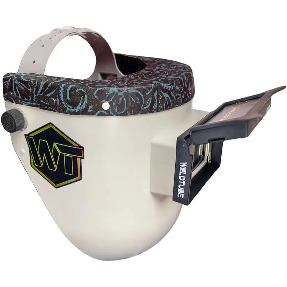 Gold-Plated High Visibility Welding Helmet with Slim Cut Design and Optional Lip-ront Adapter