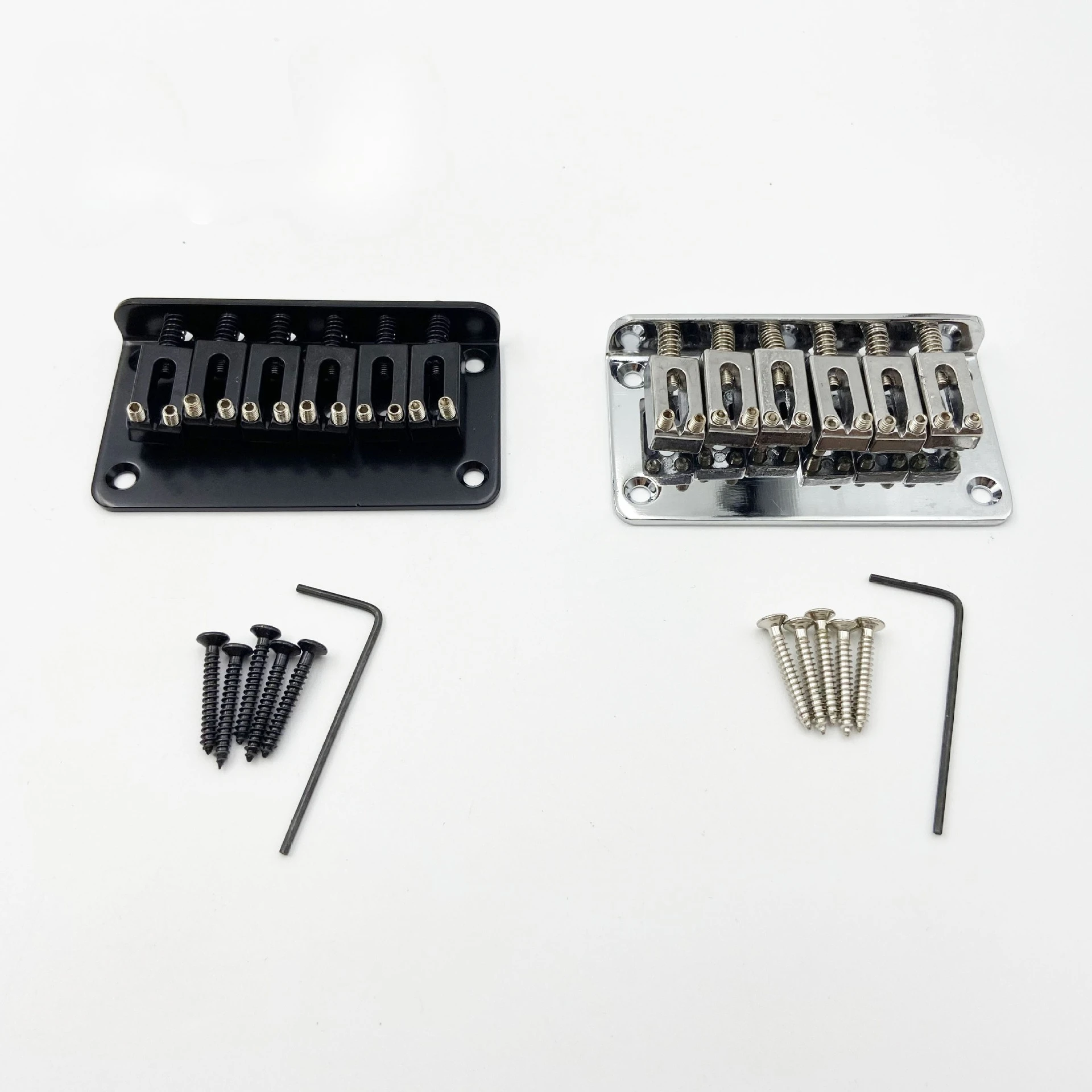 Best Offer 78mm/30.71inch  6-string Flat Guitar Bridge for Electric Guitar Fixed Bridge with String Passage