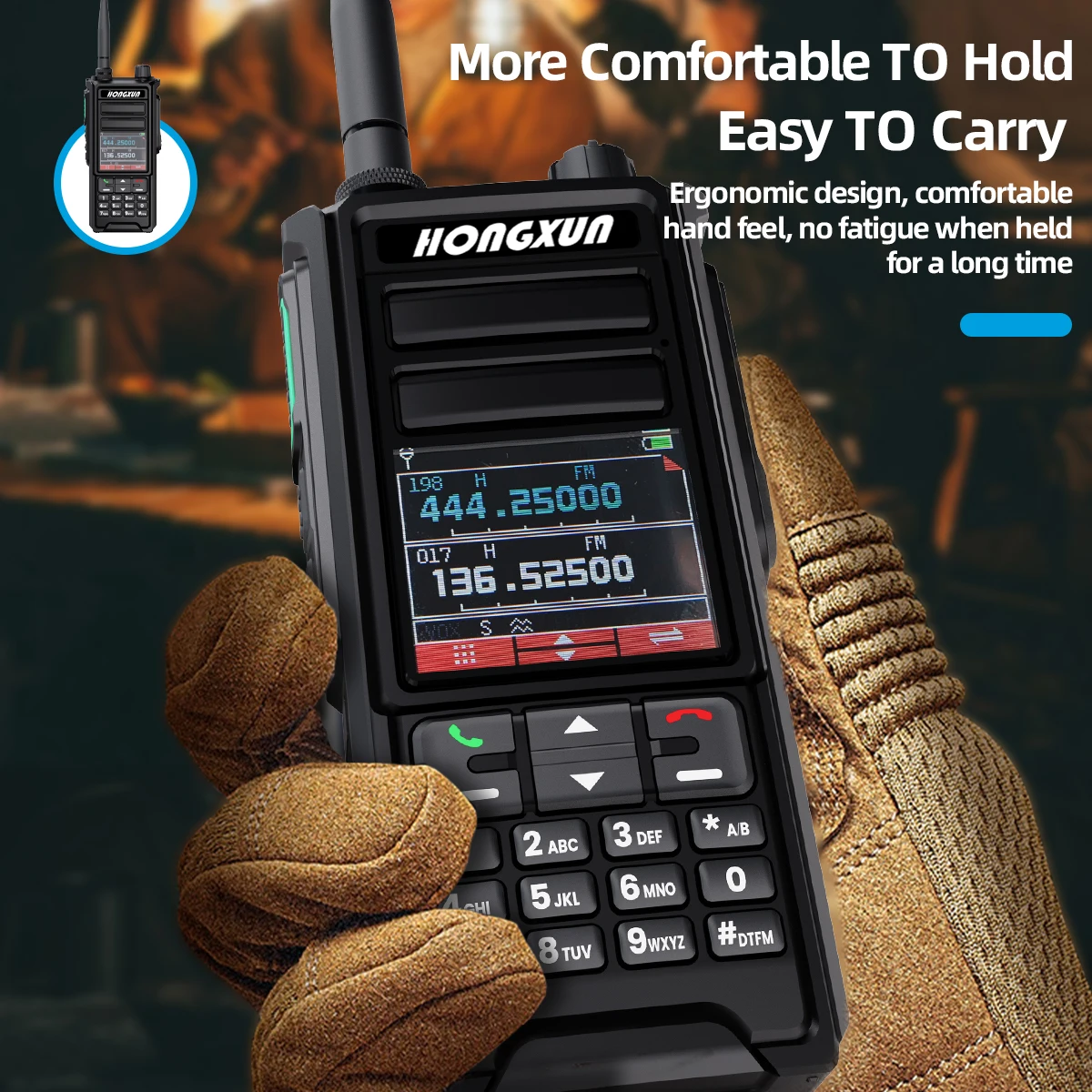 

HX HP785, новейшая водонепроницаемая портативная рация UHF/VHF IP68, дальняя радиус действия, 10 км, функция соответствия частоты одним касанием