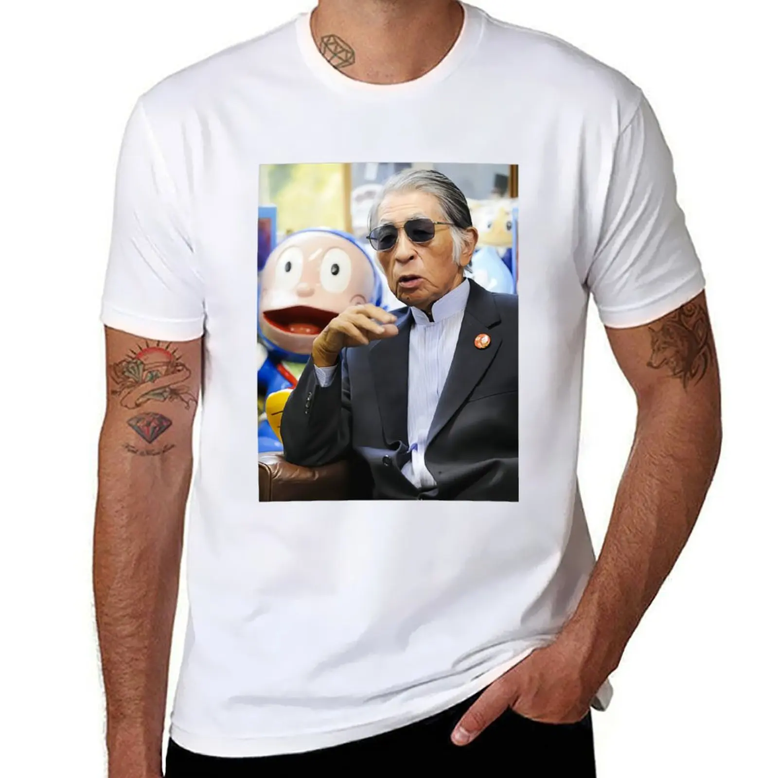 Rip Fujiko Un Fujio Essentiel T-Shirt Big And Tall Basic Tee Shirt-image