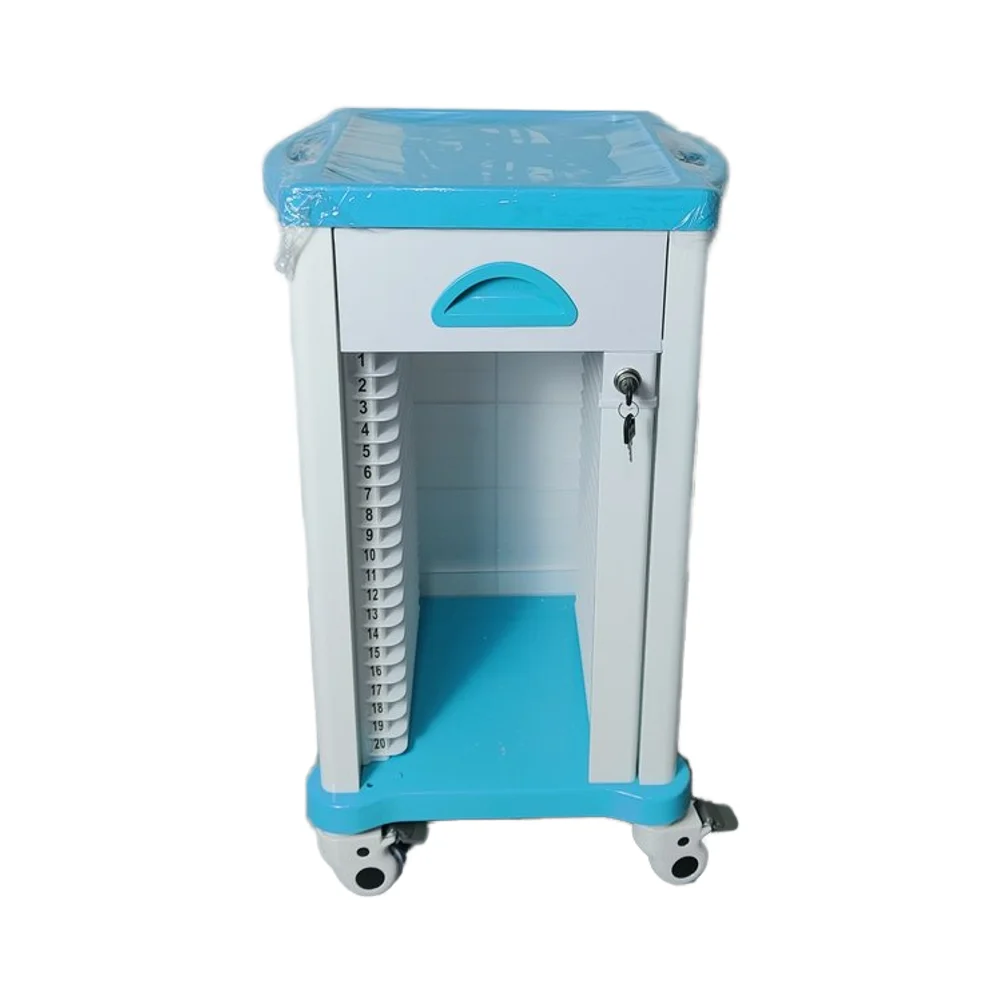 

Тележка для больничных медицинских диаграмм из металла и материала ABS для клиники и больниц