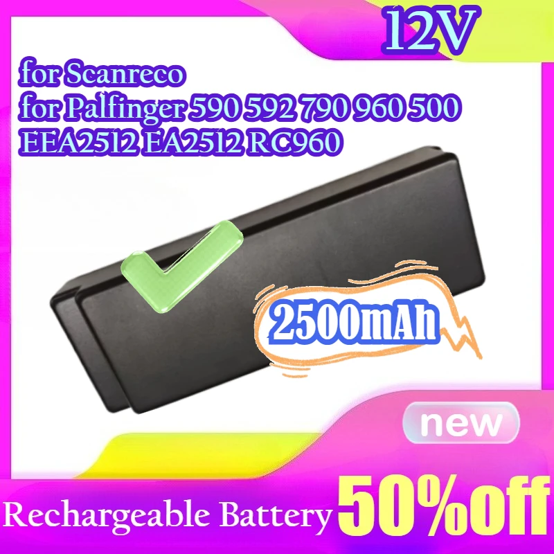 

12V 2500mAh Replacement Battery for Scanreco for Palfinger 590 592 790 960 500 EEA2512 EA2512 RC960 Remote Control