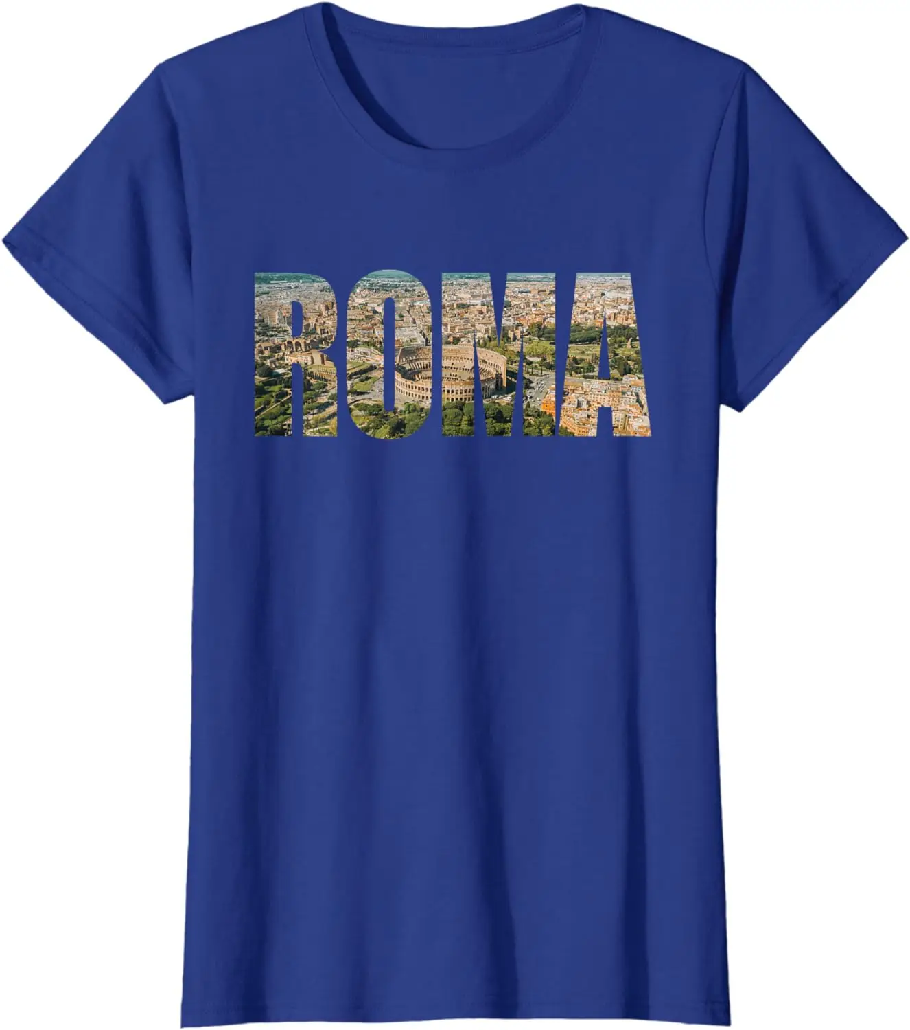 Roma Rome Italy Italia Urban Skyline Photography Font T-Shirt