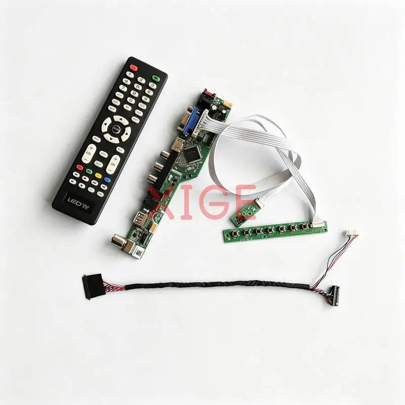 

Drive Board Fit LTN133AT16 LTN121AT11 HSD101PWW1 B101EW05 Laptop Display Screen 1280*800 USB+AV+VGA+HDMI 1280x800 LVDS-40Pin Kit