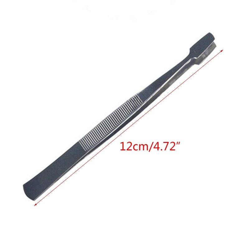 12mm Stamp Tweezers Stainless Steel Stamp Tweezers Straight Mechanics