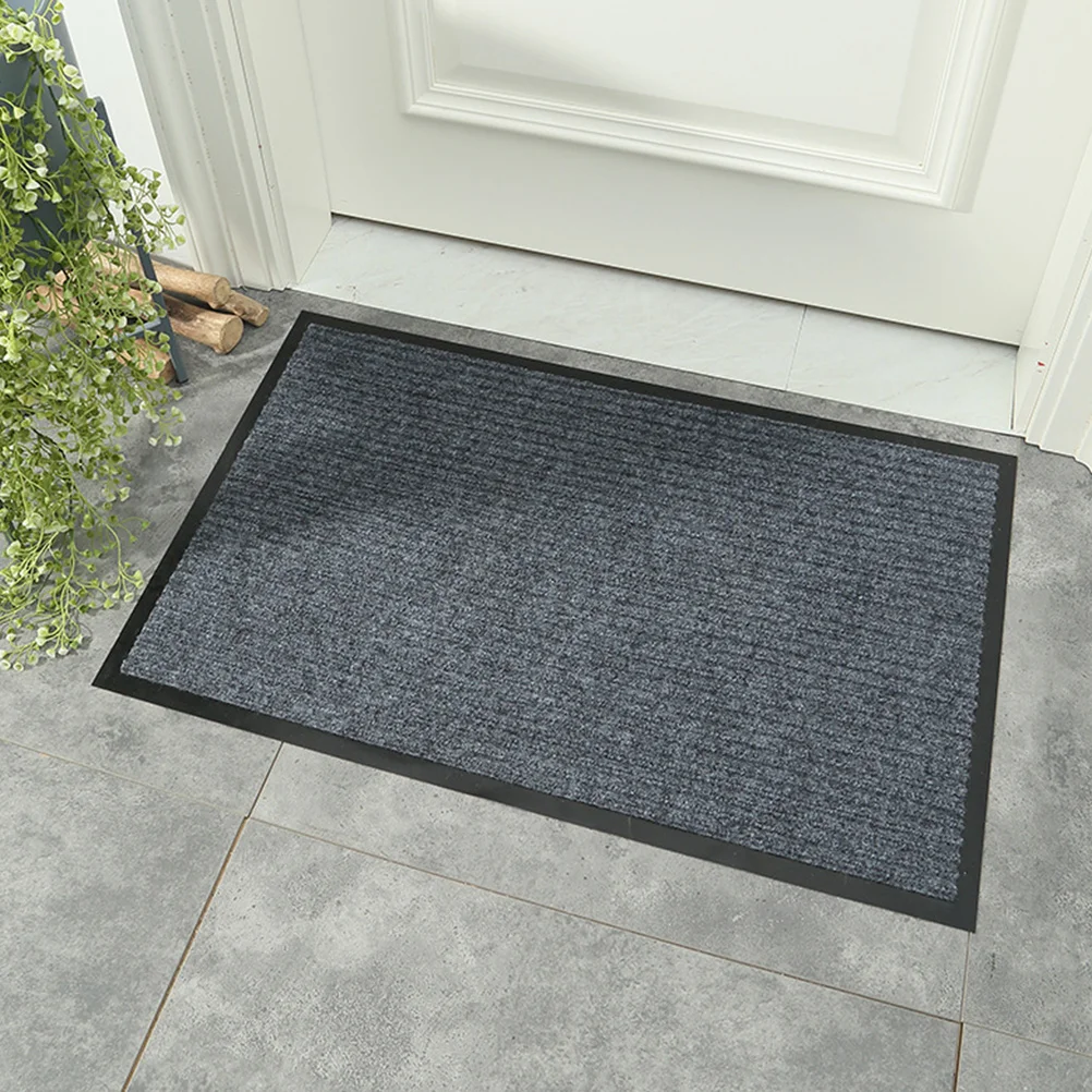 

Polyester Pure Color Anti Skid Floor Mats Door Entrance Carpet Water Absorption Bath Kitchen Bedroom Hotel Use Mudroom Entryway