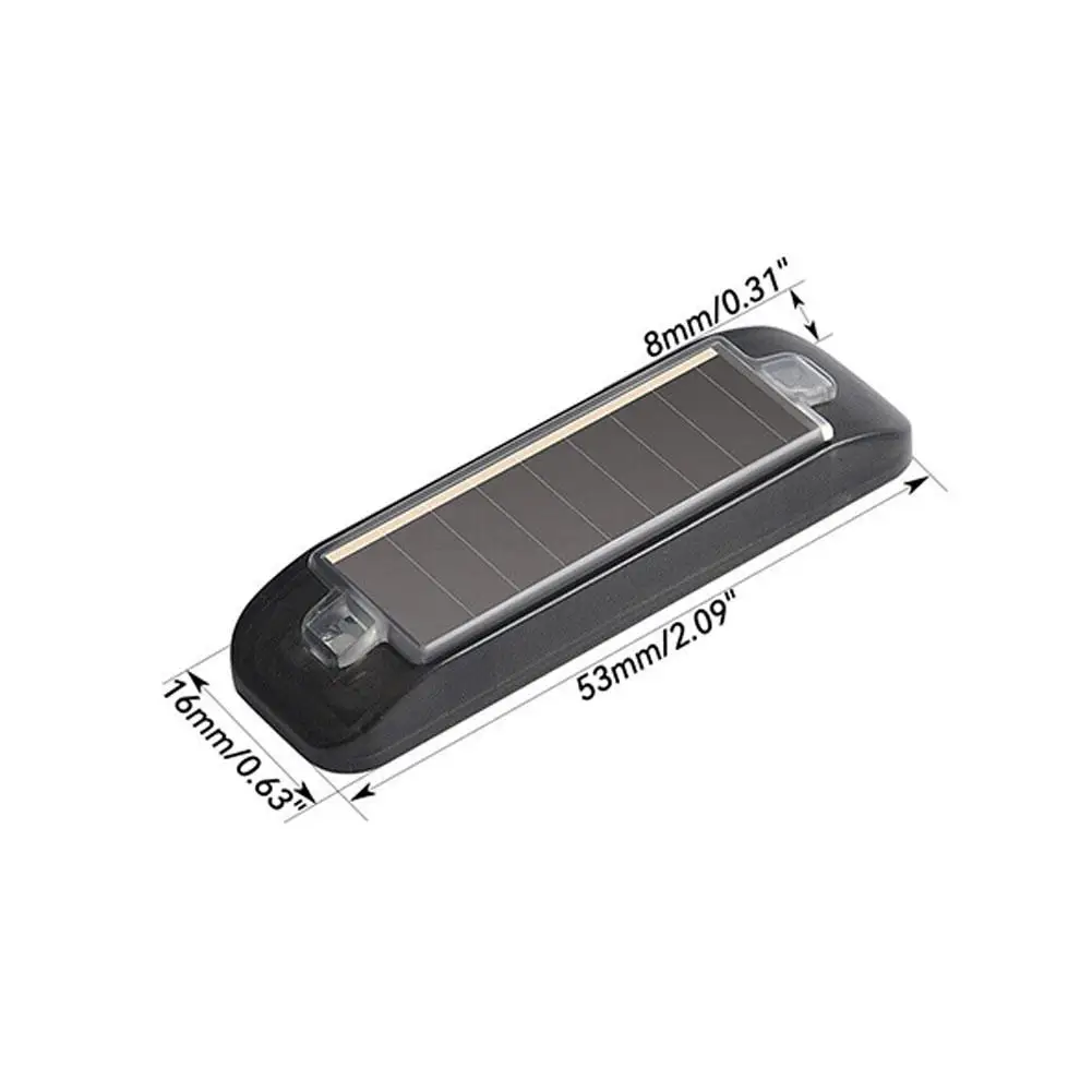 Mini LED Solar Power Car Warning Light Night Security Simulated Alarm Wireless Anti-Theft Caution Lamp Flashing Dummy Alarm Lamp
