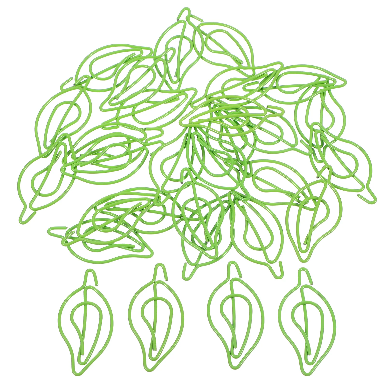 

30pcs Leaf Shaped Paper Clips Mini Tree Colored Clips for Documents Scrapbooks Notes Photos Creative Office School Use