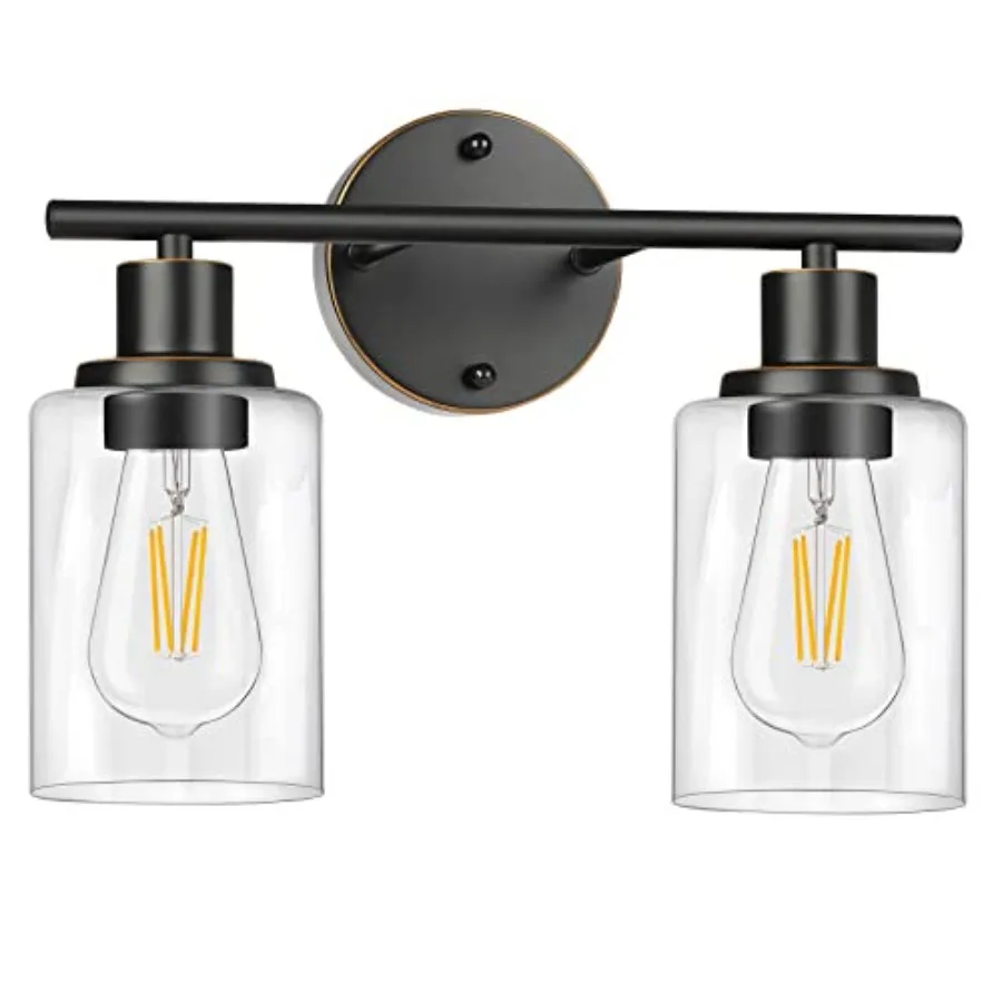 

Светильники для ванной комнаты: 2-ламповый настенный светильник для туалетного столика из бронзы с эффектом состаривания, винтажные настенные бра, современное настенное освещение для ванной