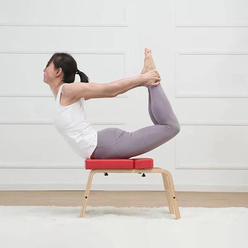 Custom Yoga Headstand Bench Multi Function Wood Body Building Yoga Inversion Stand Chair Home Fitness Yoga Inverted Stool