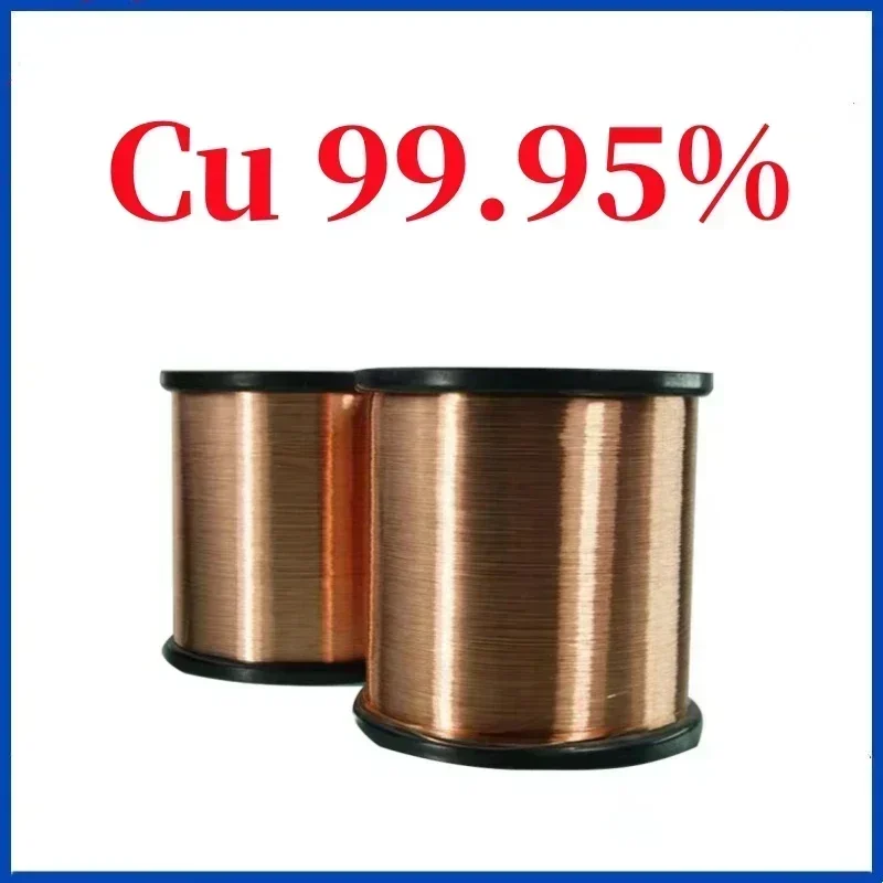 

High Purity Copper Wire for Scientific Research Experiment Diameter (0.05mm ~ 3mm) Length 1 Meter Cu99.95% Copper Wire