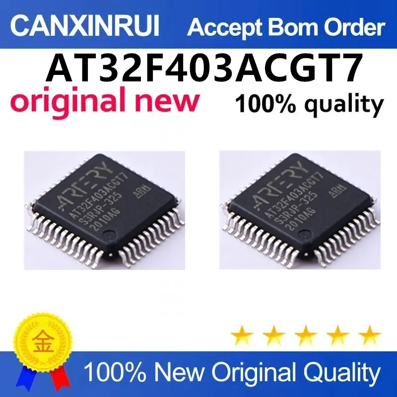 (5pcs-100pcs)Brand new original AT32F403ACGT7 LQFP-48 ARM Cortex-M4 32-bit microcontroller