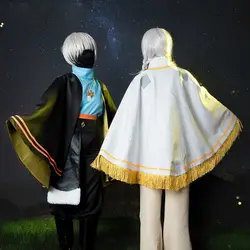 Games Sky Children of the Light Cape Cloak Cosplay White Wigs Hair Anime Mask Hats Accessories Halloween Costume Props Gifts Cos