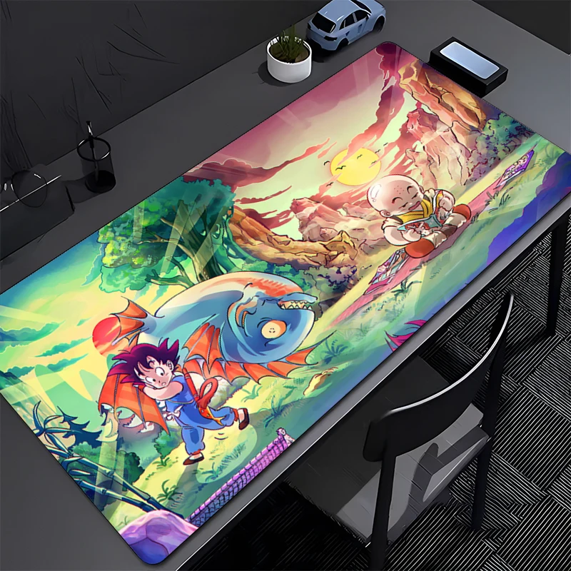 

Dragon Ball Krillin Gaming Mouse Pad Accessories Office Gamer Keyboard Desk Mat NonSlip Laptop ground mat PC carpet big Mousepad