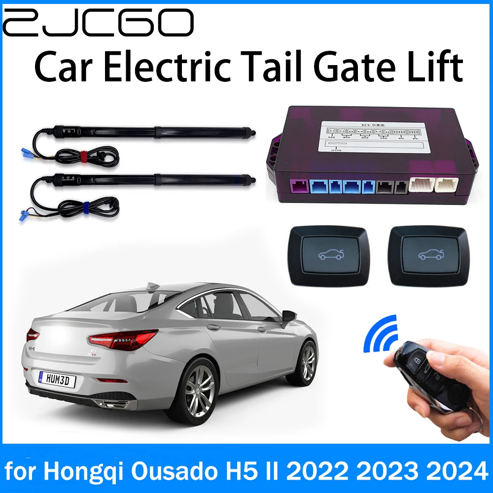 

ZJCGO Car Power Trunk Electric Suction Tailgate Intelligent Tail Gate Lift Strut for Hongqi Ousado H5 II 2022 2023 2024