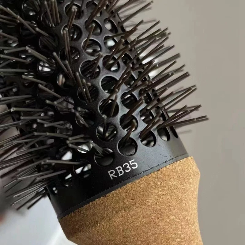 Per Dyson Round Comb Hair Styling spazzola per capelli pettine capelli ricci Round Barrel Hair Comb Salon Styling Tool manico in metallo
