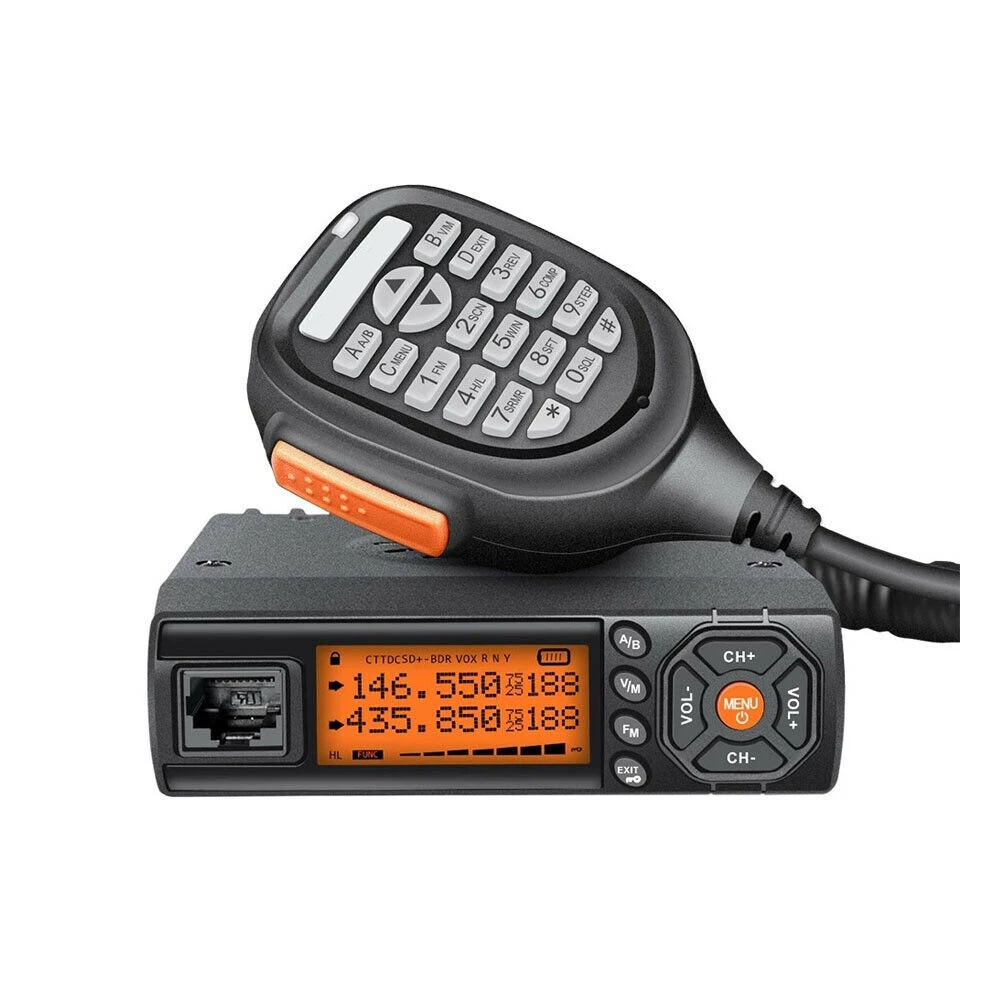 

Z218 Mini Mobile Radio Car Radio 10KM 25W Dual Band VHF/UHF 136-174Mhz 400-470Mhz 128CH Mini Walkie Talkie Z218