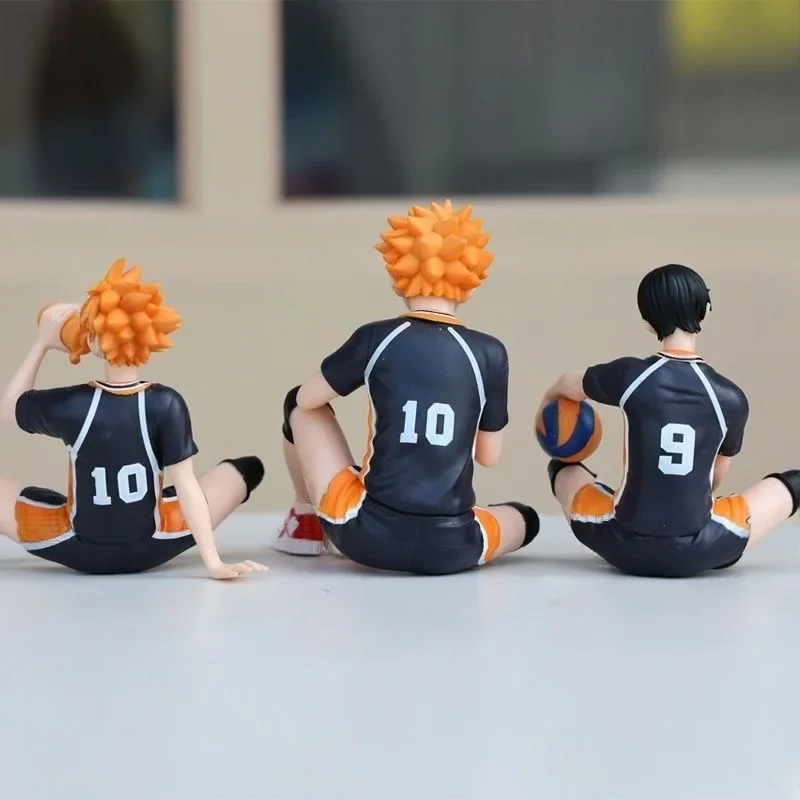 ฟิกเกอร์อนิเมะ ไฮคิว!! ฮินาตะ โชโยะ คาเงยามะ โทบิโอะ ท่าทางนั่ง โมเดล PVC ของสะสมตกแต่งโต๊ะทำงาน ของเล่น