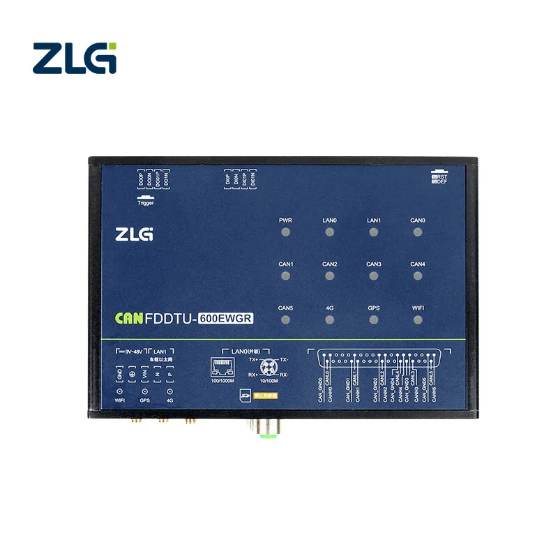 ZLG Zhiyuan Vehicle-mounted Multi-channel CAN(FD)- bus Vehicle-mounted Ethernet Data Recorder Analyzer With GPS 4G WIFI