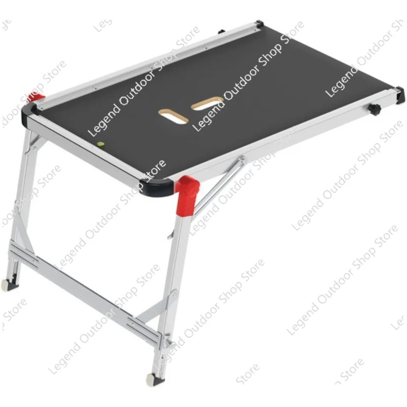 Staircase Platform Length and Height Adjustable Telescopic Rails and Feet Integrated Bubble Level Step Stools & Stepladders