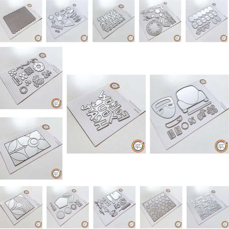 Er is ook een paar kleine oorkappen bovenop de wekker. Nieuwe aanwinst 2026 metaal snijmal scrapbooking DIY decoratie. - afbeelding 2