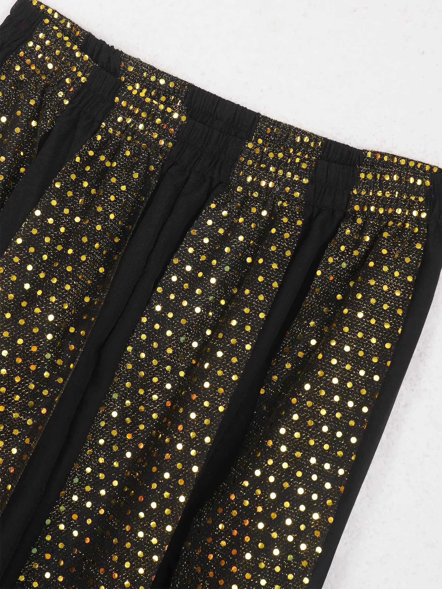 ชีฟอง Belly Dance Harem กางเกงคําฮาโลวีนโคมไฟ SHINY Sequins กางเกงแฟนซีกางเกง Bloomers กางเกงสําหรับเต้นรําผู้หญิง