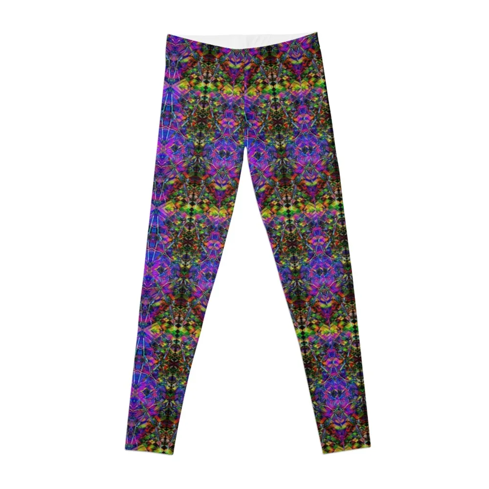 

Flowers of Atom, in purple and yellow. Leggings sports for gym sport pants Womens Leggings