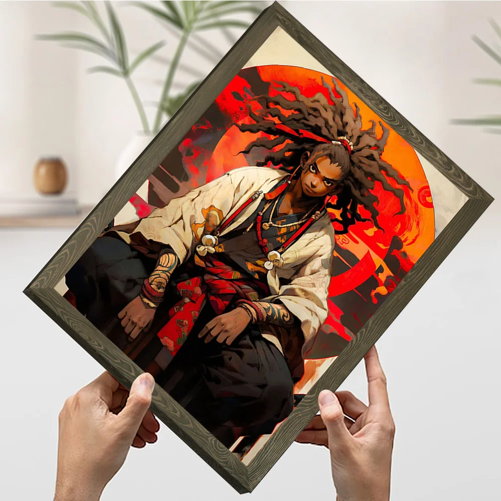 سيد السيوف المشارك تخصيص مطبوعة قماش اللوحة للصور جدار الفن غرفة المعيشة الديكور ديكور المنزل الحمام