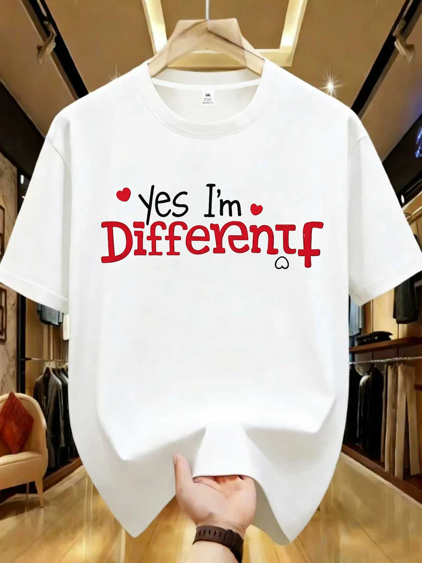 

【WZM102162】English letter printed plus size women's round neck summer casual short sleeved street fashion versatile T-shirt