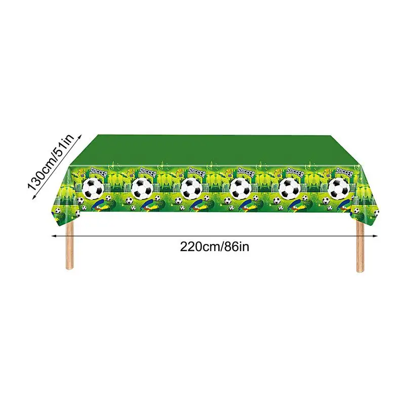 Football Party Table Cloth Rectangular Football Touchdown Table Cover 51x86 Inch Home Decoration Photo Backdrops Gameday