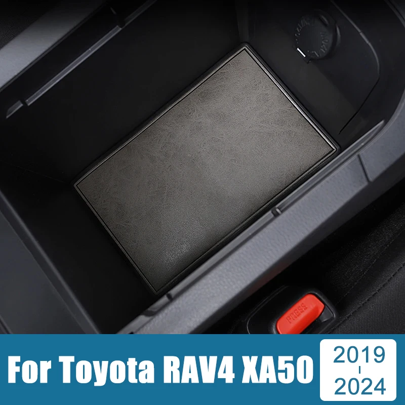 

Car Gate Slot Coaster Mat For Toyota RAV4 XA50 Hybrid 2019 2020 2021 2022 2023 2024 Leather Mats Non-Slip Interior Cup Pads