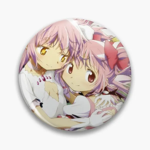 Madoka Magica Official Art Madoka Kaname  Soft Button Pin Women Jewelry Hat Lover Lapel Pin Funny Gift Metal Fashion Clothes