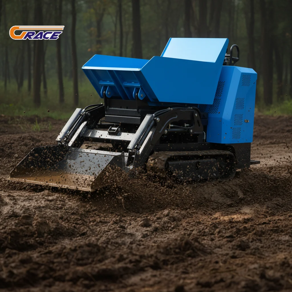 500kg Mini Crawler Dumper Truck EURO 5 EPA Certified Heavy Duty Small Track Dumper Factory Direct Sale