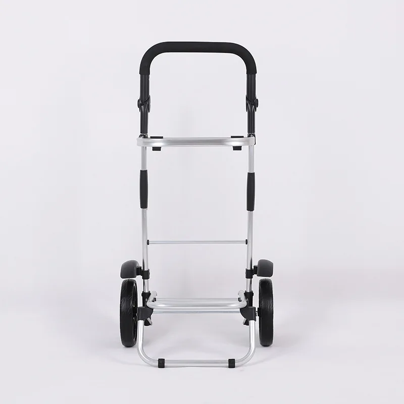 Home Shopping Cart,   Portable Staircase Climbing Supermarket Trailer, Folding Hand-pulled Rod Cart