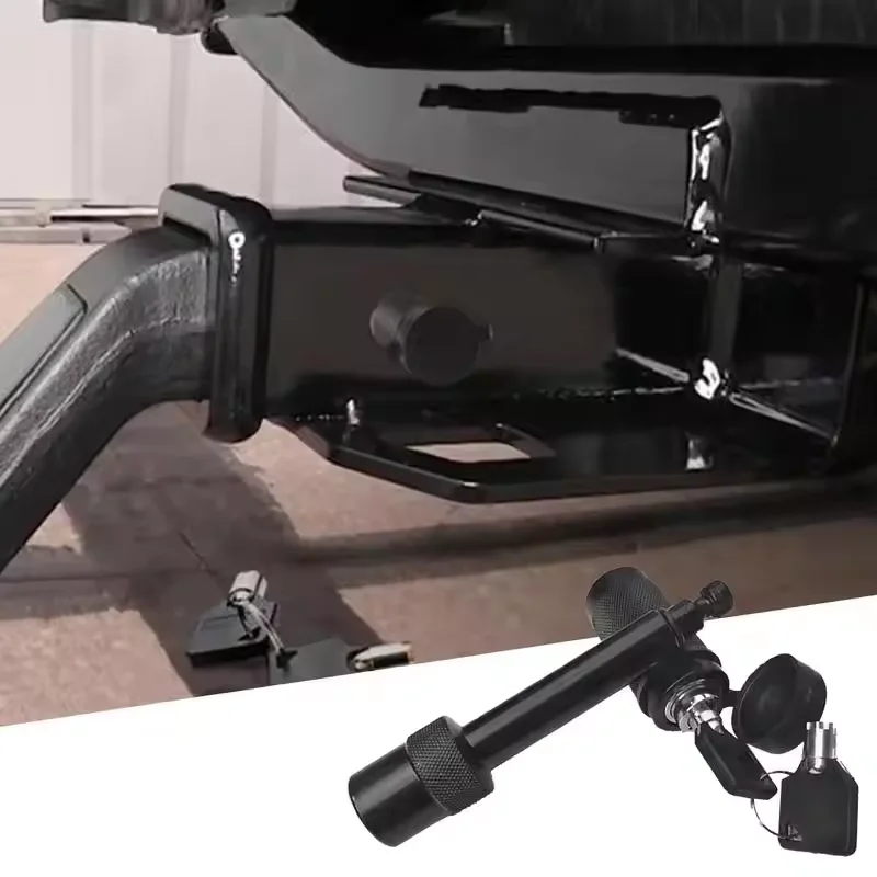 

Замок сцепного устройства прицепа 5/8 дюймов, стопорный штифт приемника прицепа, противоугонный замок сцепного устройства с водонепроницаемой крышкой для буксирного грузовика, лодки