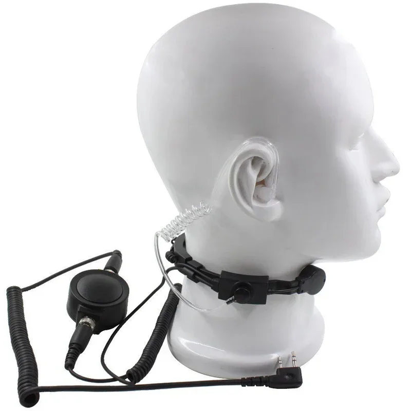 

Tactical Throat Vibration Microphone BIG PTT Mic Headset for TYT Baofeng Two Way Radio UV5R UV 5R UV-B5 B6 UV-5RTP UV-5RA Plus