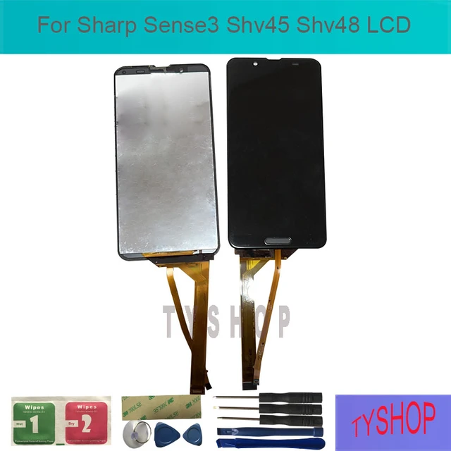 For Sharp Sense3 Shv45 Shv48 LCD Display Touch Screen With Flame Digitizer  Assembly Replacement With Tools