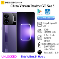 Original Realme GT Neo 5 Snapdragon 8+ Gen1  240/150W Supervooc 4600/5000mAh   IMX890 OIS 6.74Inch AMOLED  OTA