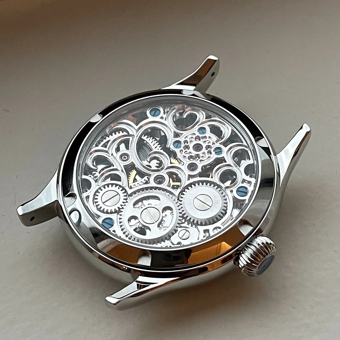 Merkur 100% Skeleton Tourbillon Watch Men's Sapphire Watch For Men Mechanical Carving Wristwatches Relogio Masculino 42mm